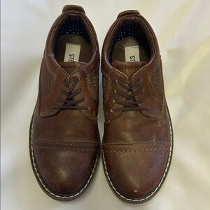 Brown Leather Kids Shoes